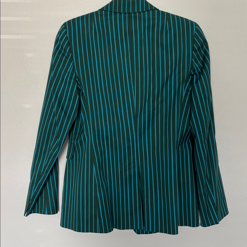 Akris Punto Stripe One Button Blazer - Picture 3 of 4